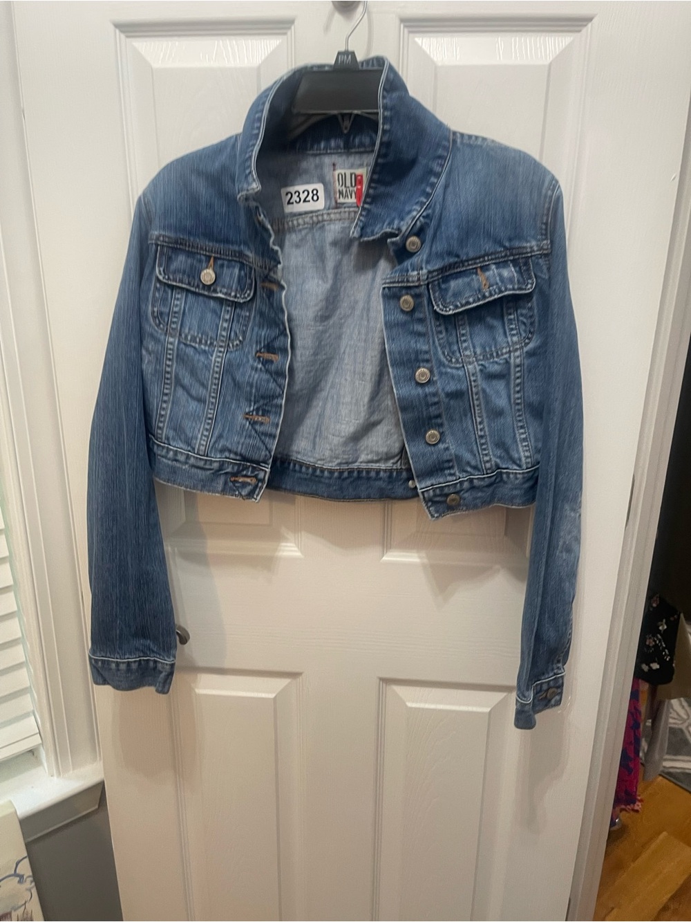 Old Navy Cropped Blue Denim Jean Jacket